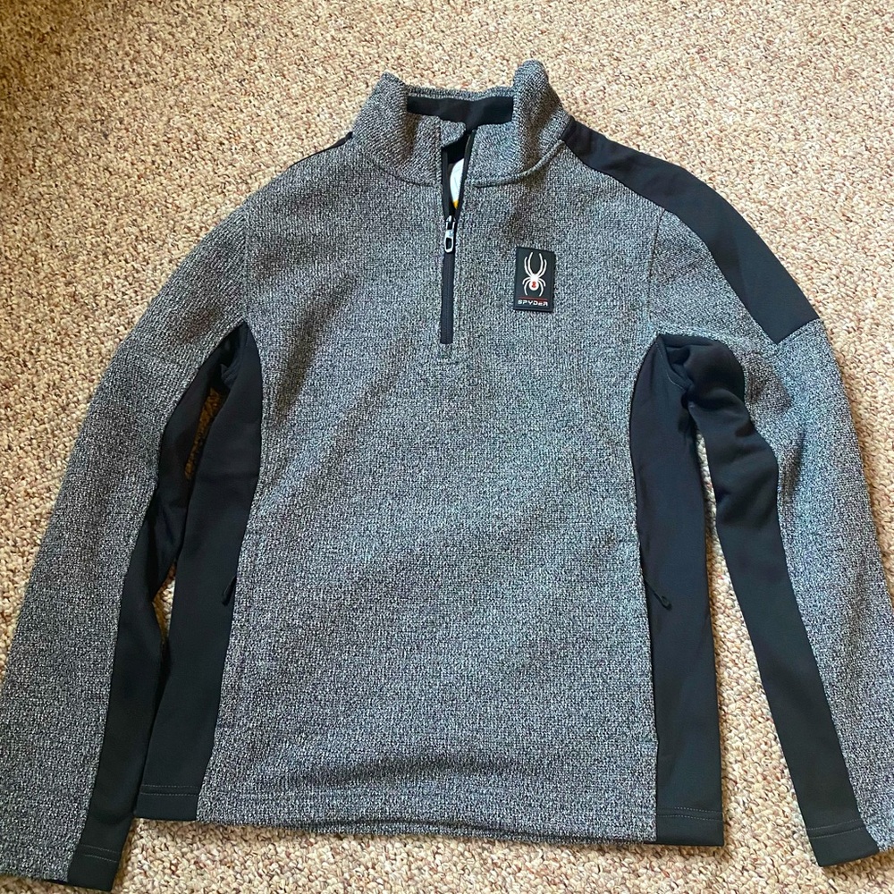Mens Spyder Small 1/2 Zip Pullover (New)